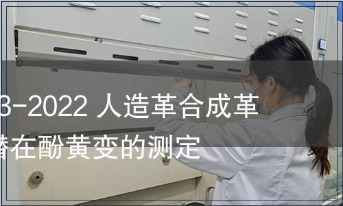 GB/T 41793-2022 人造革合成革試驗方法 潛在酚黃變的測定