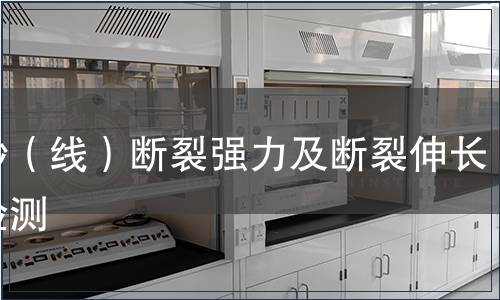 單紗（線）斷裂強力及斷裂伸長率檢測