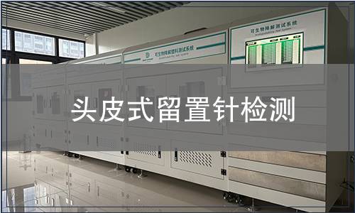 頭皮式留置針檢測