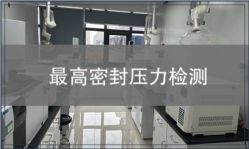 最高密封壓力檢測