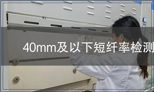 40mm及以下短纖率檢測(cè)