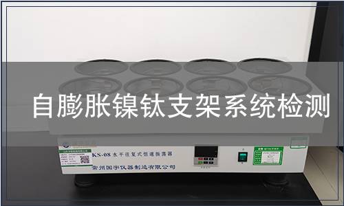 自膨脹鎳鈦支架系統(tǒng)檢測