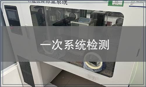 一次系統(tǒng)檢測(cè)