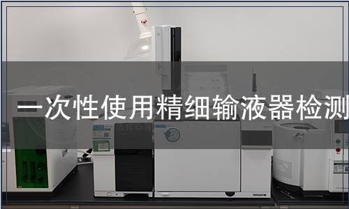 一次性使用精細輸液器檢測