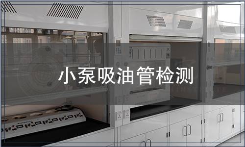 小泵吸油管檢測