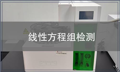 線性方程組檢測