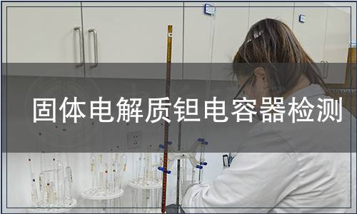 固體電解質鉭電容器檢測