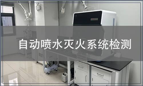 自動(dòng)噴水滅火系統(tǒng)檢測(cè)