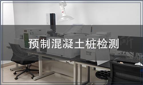 預制混凝土樁檢測