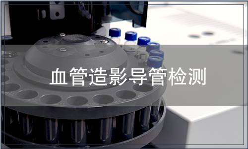 血管造影導(dǎo)管檢測(cè)