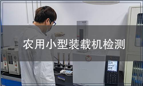 農(nóng)用小型裝載機檢測