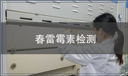 春雷霉素檢測(cè)